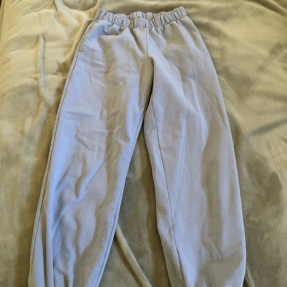 blue brandy melville sweatpants